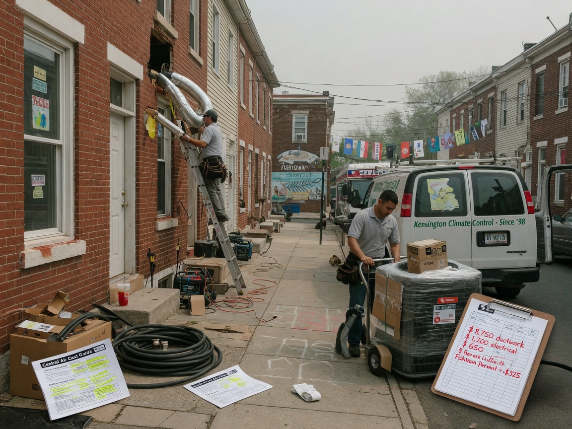Cost Guide to Central Air Installation in Fishtown