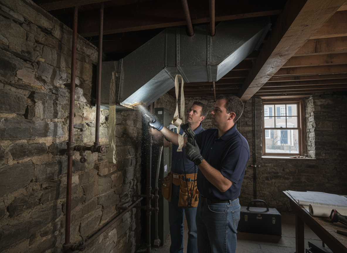How to Spot Ductwork Leaks in Historic Philadelphia Properties